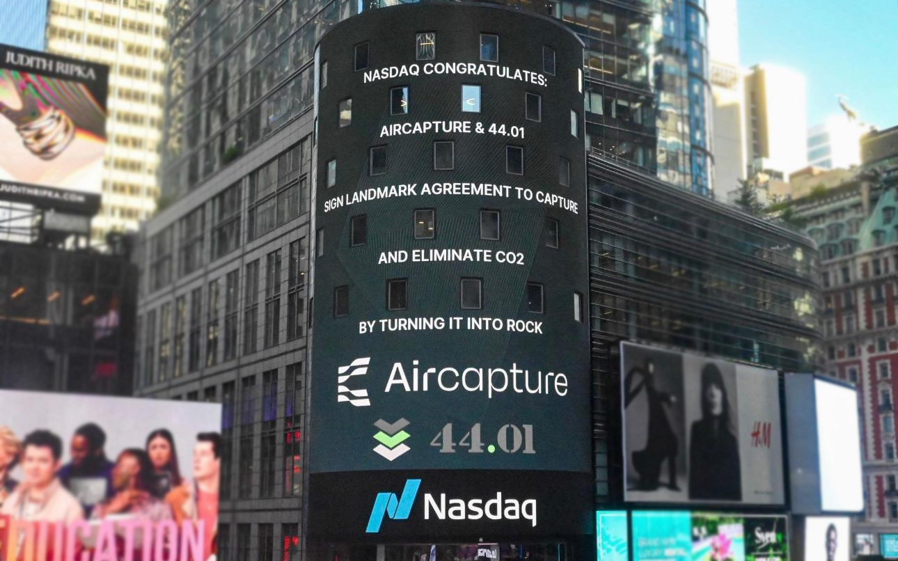 NASDAQ announcement of 44.01 and AirCapture Agreement